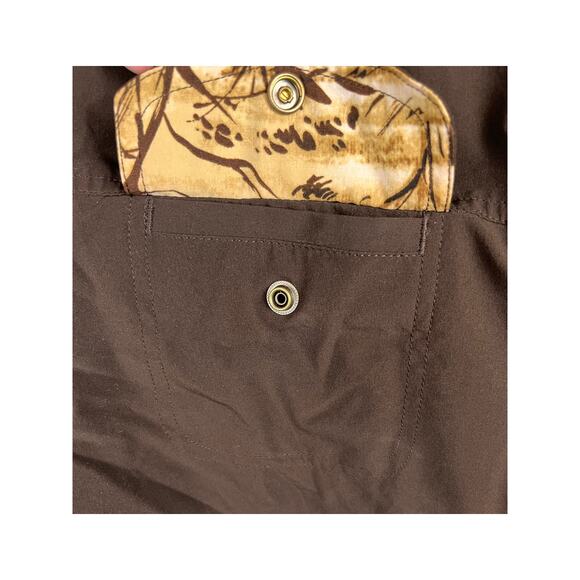 Chico's Zenergy Vest Womens Medium (Chico 1) Reversible Safari Design & Brown - Picture 7 of 8